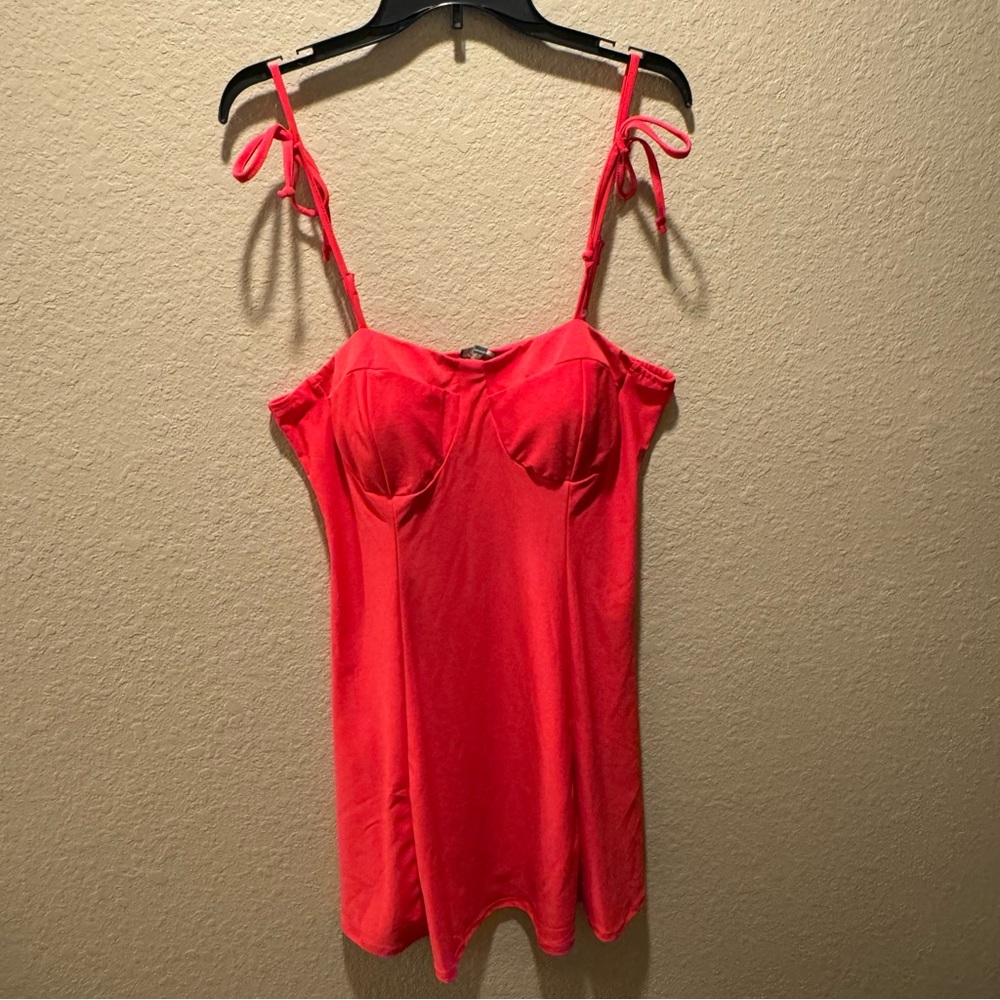 Lily Rose NWT size XXL Pink Padded Dress with Adjustable Straps and Ties